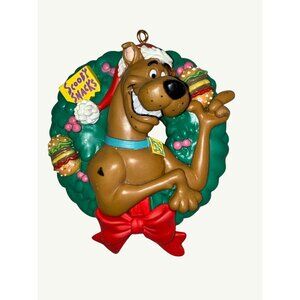 Scooby-Doo Christmas Wreath Ornament 1995 Hanna Barbera Collectible Decoration